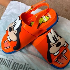 Gooffey Mini Melissa Beach Slide Sandal + Mickey And Friends Baby
